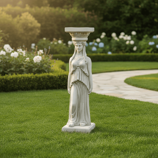 Caryatid Outdoor Statue (29 - Inch) Side Angle