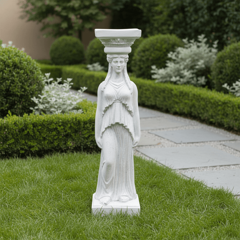 Caryatid Outdoor Statue (29 - Inch) Side Angle