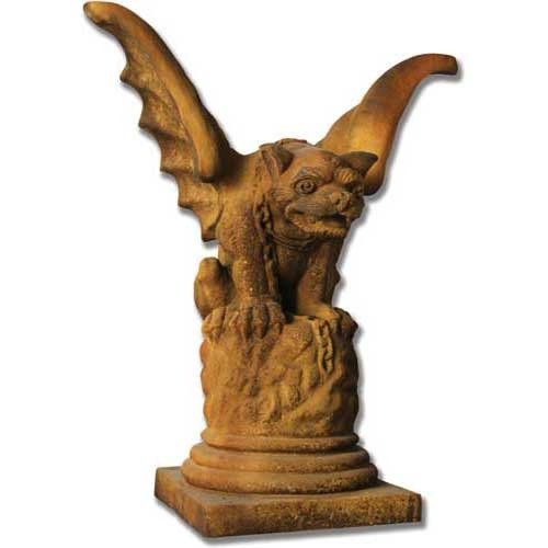 Castle Gate Gargoyle Ped Statue (31 - Inch)