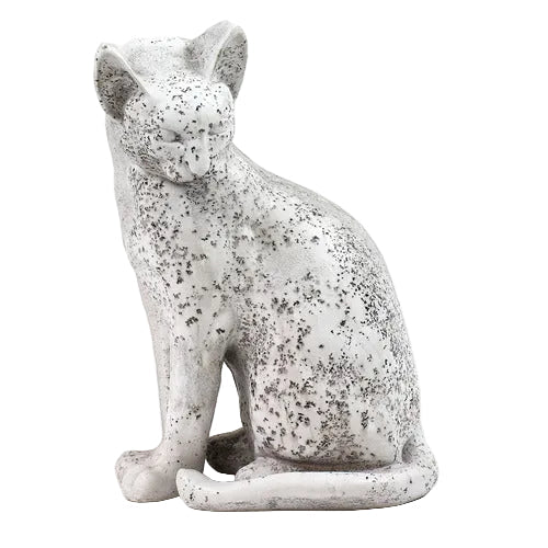 Cat Garden Statue (13 - Inch) Side View