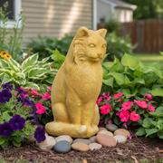 Cat Garden Statue (14 - Inch) Side Angle
