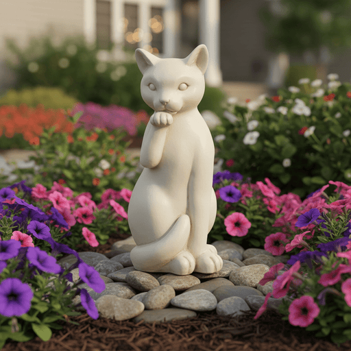 Cat Garden Statue (18-Inch)