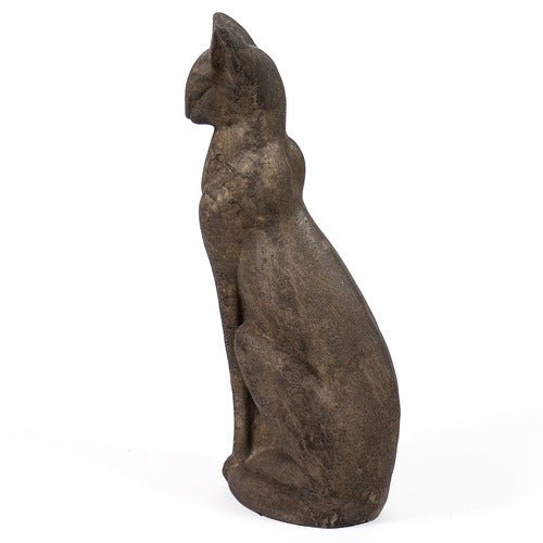 Cat Garden Statue (24 - Inch) Side Angle View
