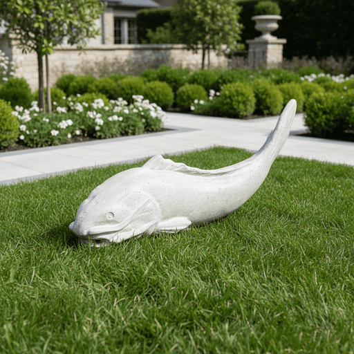 Catfish Garden Statue (24 - Inch) Side Angle