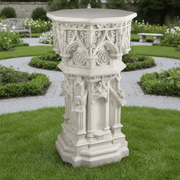 Cathedral Pedestal Statue Bfrlc (44 - Inch) Side Angle