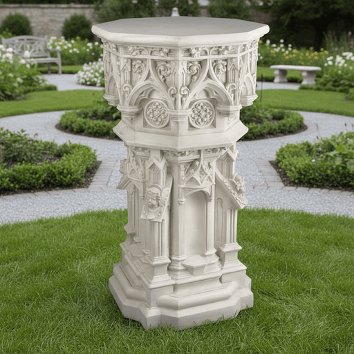 Cathedral Pedestal Statue Bfrlc (44 - Inch) Side Angle