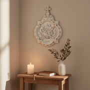 Chapel Wall Plaque Stations of the Cross Number 11 (13.5 - Inch) Side Angle