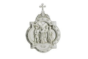 Chapel Wall Plaque Stations of the Cross Number 2 (13.5 - Inch) Side View