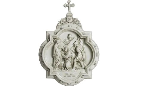 Chapel Wall Plaque Stations of the Cross Number 3 (13.5 - Inch) Side View