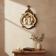 Chapel Wall Plaque Stations of the Cross Number 4 (13.5 - Inch) Side Angle