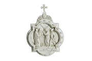 Chapel Wall Plaque Stations of the Cross Number 4 (13.5 - Inch) Side View