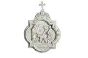 Chapel Wall Plaque Stations of the Cross Number 7 (13.5 - Inch) Side View