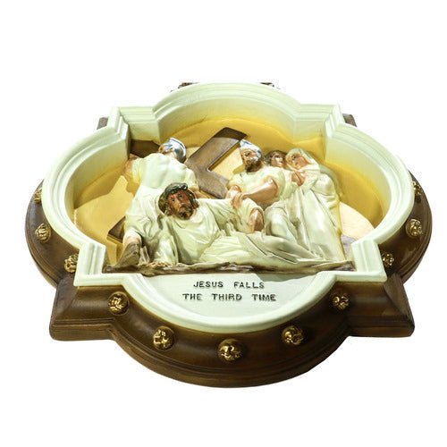 Chapel Wall Plaque Stations of the Cross Number 9 (13.5 - Inch)