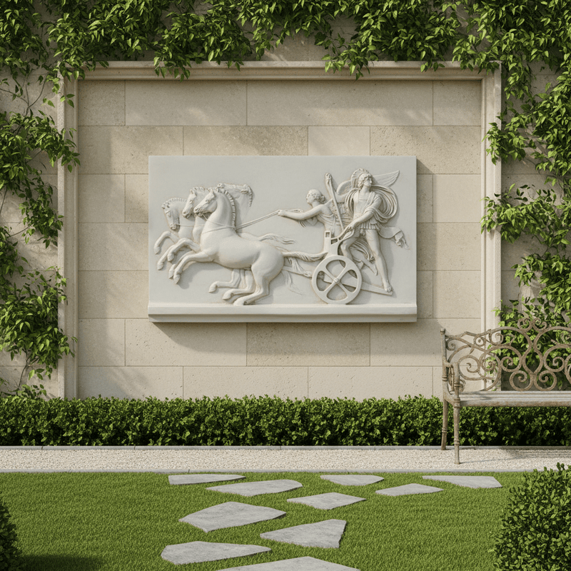 Chariot of Fire Garden Statue (24-Inch)
