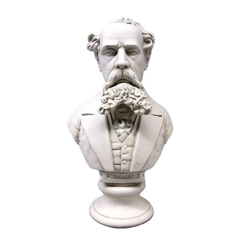 Charles Dickens Bust Display Decor (16-Inch)