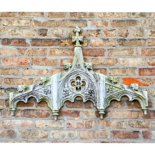 Chartres Tracery Header Outdoor Plaque (38.0 - Inch) Additional Angle