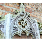 Chartres Tracery Header Outdoor Plaque (38.0 - Inch) Side Angle View