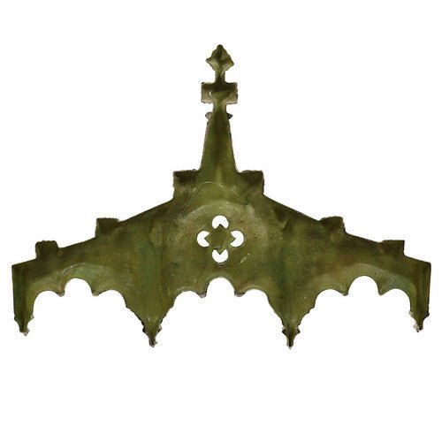 Chartres Tracery Header Outdoor Plaque (38.0 - Inch) Side View