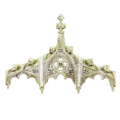 Chartres Tracery Header Outdoor Plaque (38.0 - Inch) Other Angle