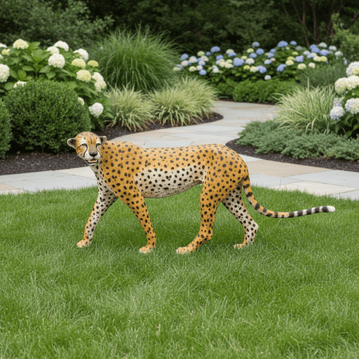 Cheeta Garden Statue (33-Inch)