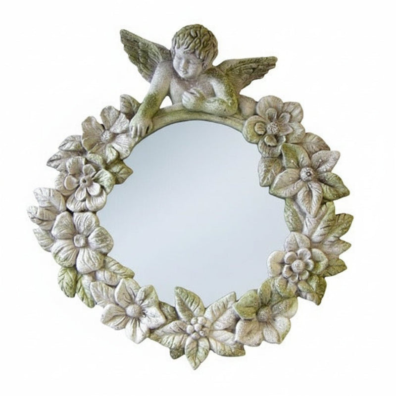 Cherub Garden Mirror Frame Garden (30 - Inch)