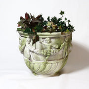 Cherub & Garland urn (21 - Inch) Side Angle