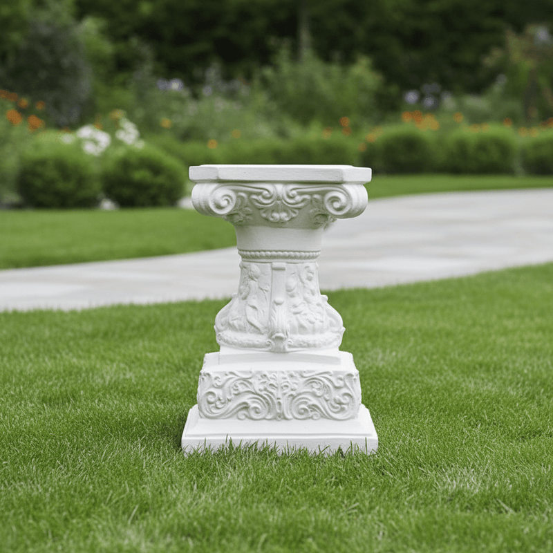 Cherub Outdoor Statue (14 - Inch) Side Angle