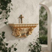 Cherub Shelf Statue (43 - Inch) Side Angle
