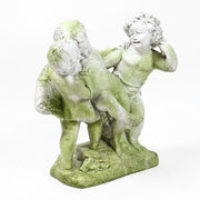 Cherub statue with children Outdoor Statue (23 - Inch) Additional Angle