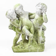 Cherub statue with children Outdoor Statue (23 - Inch) Side View