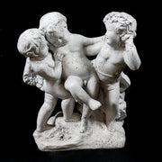 Cherub statue with children Outdoor Statue (23 - Inch)