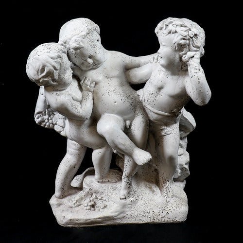 Cherub statue with children Outdoor Statue (23 - Inch)