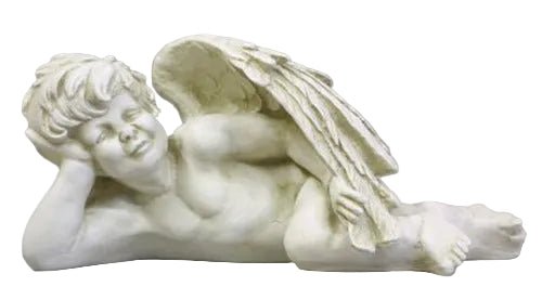 Cherub with Wings Outdoor Statue (8 - Inch)