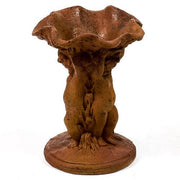 Cherubs Holding Birdbath Bowl Outdoor Statue (9 - Inch) Side View