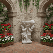 Cherubs with Planter Outdoor Statue (36-Inch)