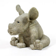Chloe Rhino Garden Statue (12 - Inch) Side View