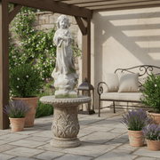 Christ Child With Cross Statue (21 - Inch) Side Angle