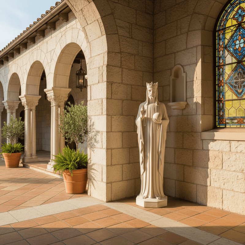 Christ the King Jesus Statue (47 - Inch) Side Angle