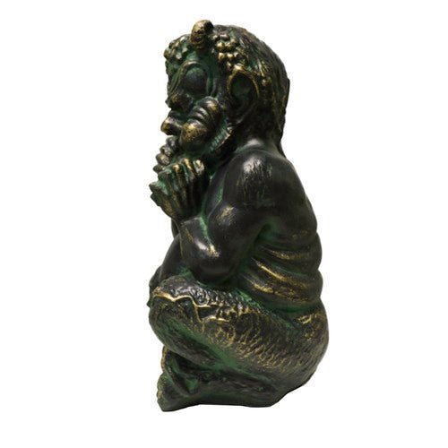 Chubby Greek Pan Statue (14-Inch)
