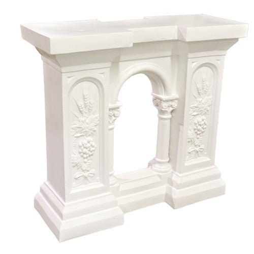 Church Railing Ending Religious Statue (29-Inch)