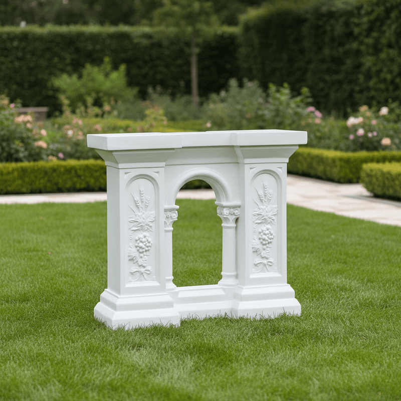 Church Railing Ending Religious Statue (29-Inch)