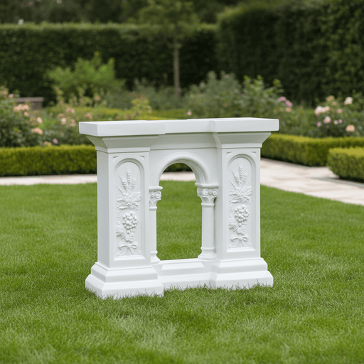 Church Railing Ending Religious Statue (29-Inch)