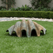 Clam Garden Statue (47 - Inch) Side Angle