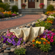Clam Shell Planter Garden Statue (9-Inch)