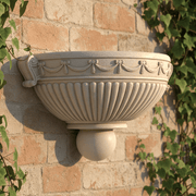 Classic Ribbon Sconce Outdoor Bracket (15 - Inch) Side Angle