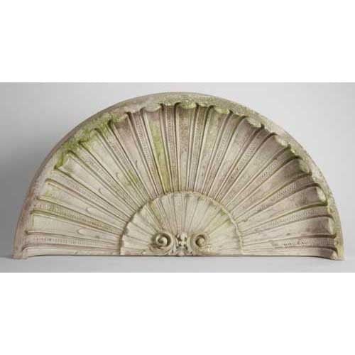 Classic Scallop Overdoor Outdoor Statue (19 - Inch) Different Angle