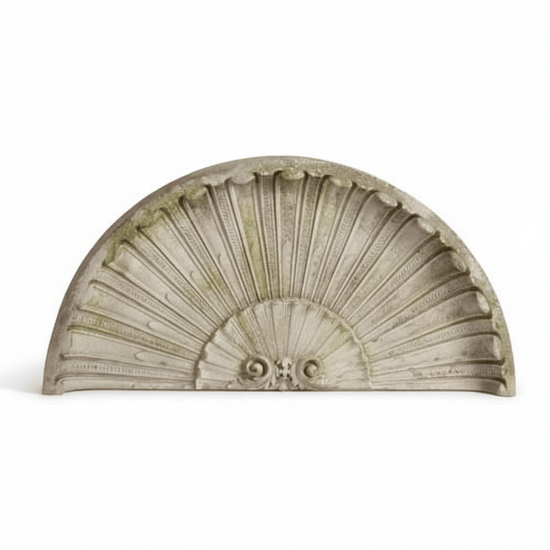 Classic Scallop Overdoor Outdoor Statue (19 - Inch) Side View