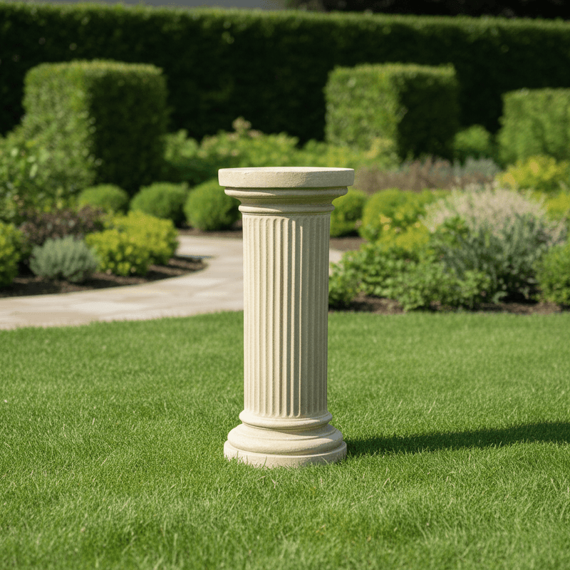 Classical Column Outdoor Statue (52 - Inch) Side Angle