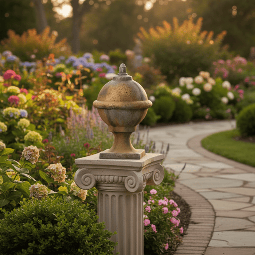 Coastal Finial Outdoor Statue (22 - Inch) Side Angle