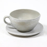 Coffee Cup On Saucer Statue (5 - Inch) Side View